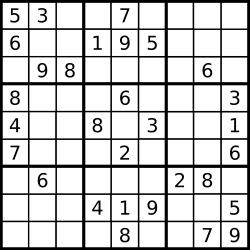 example of correct filed sudoku